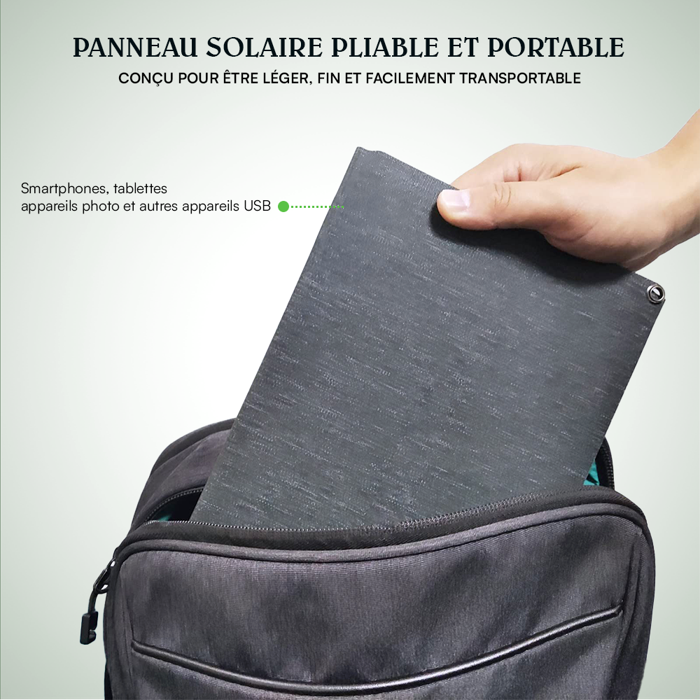 Chargeur de Panneau Solaire 21W