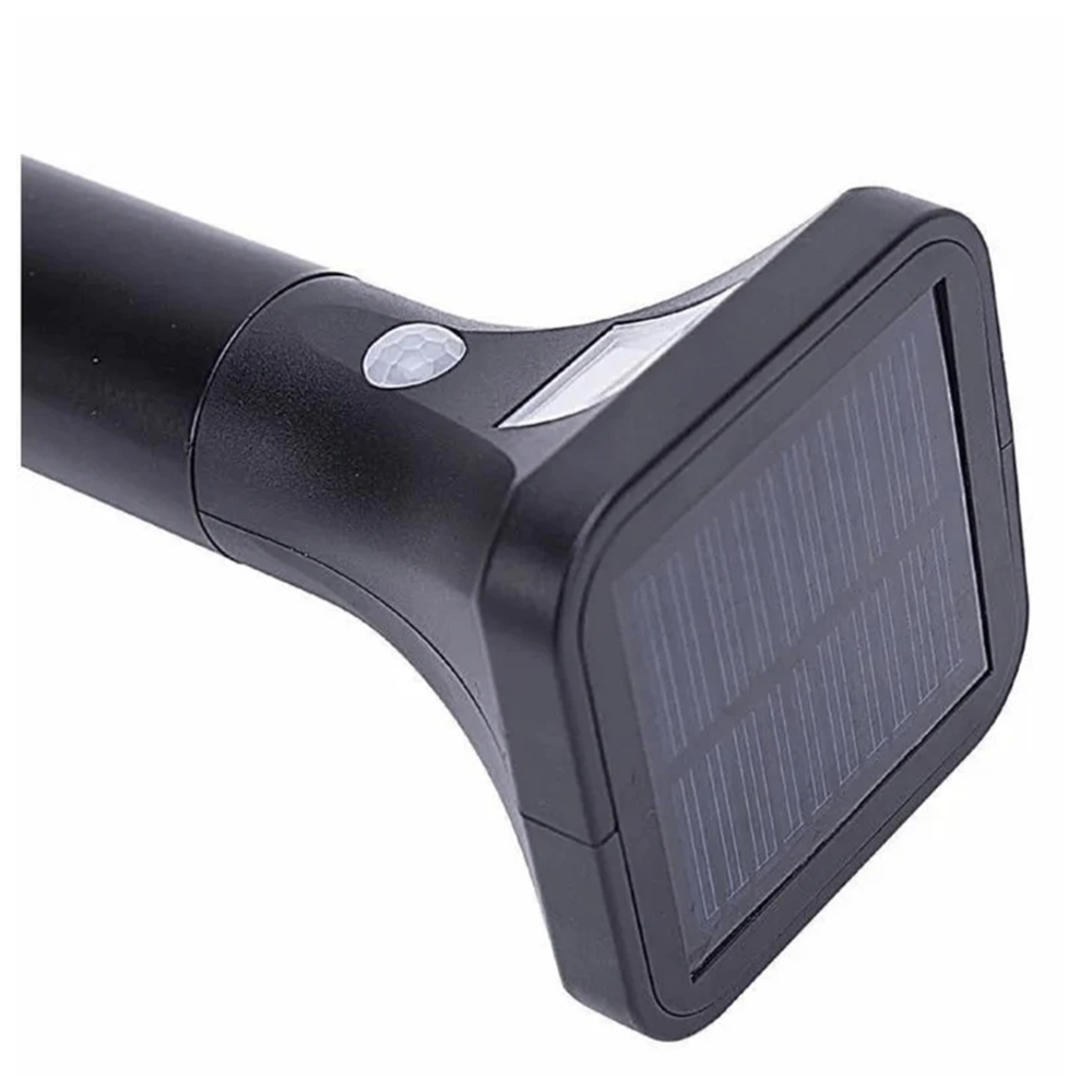 Lampe Solaire LED Sensorielle Intelligente Compacte, Couleur Noir, 53x8 cm, Détection de Mouvement et Résistance aux Intempéries